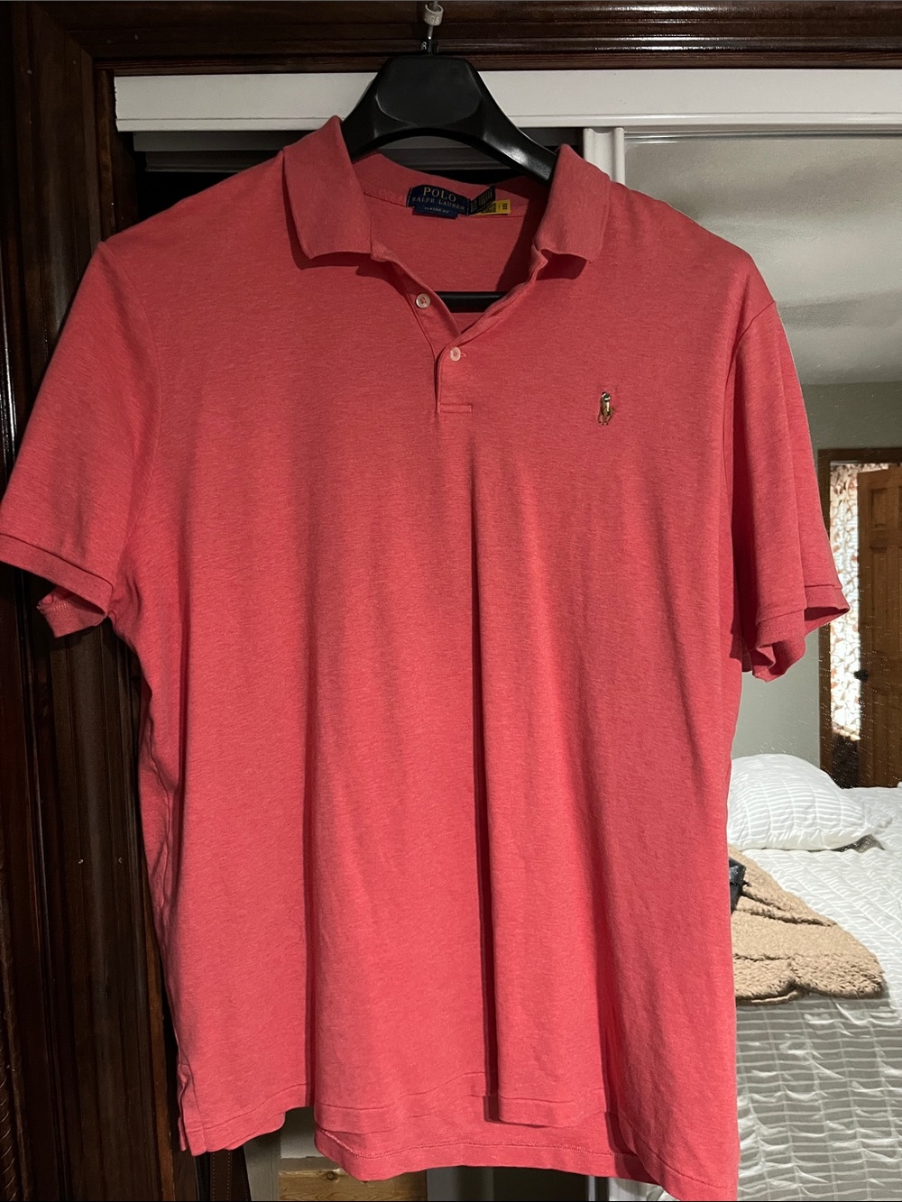 Polo by Ralph Lauren Men's Coral Heather Polo Shirt
